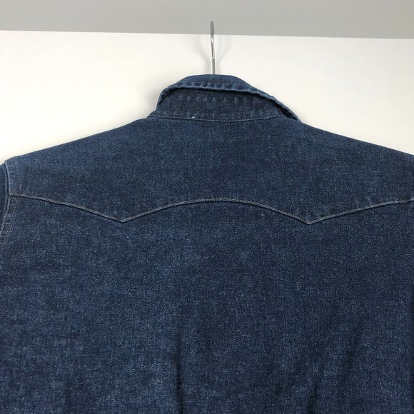 LEVI'S Red Tag Western Style Denim Shirt- Ladies Size Small- Interesting Details - Picture 6 of 6